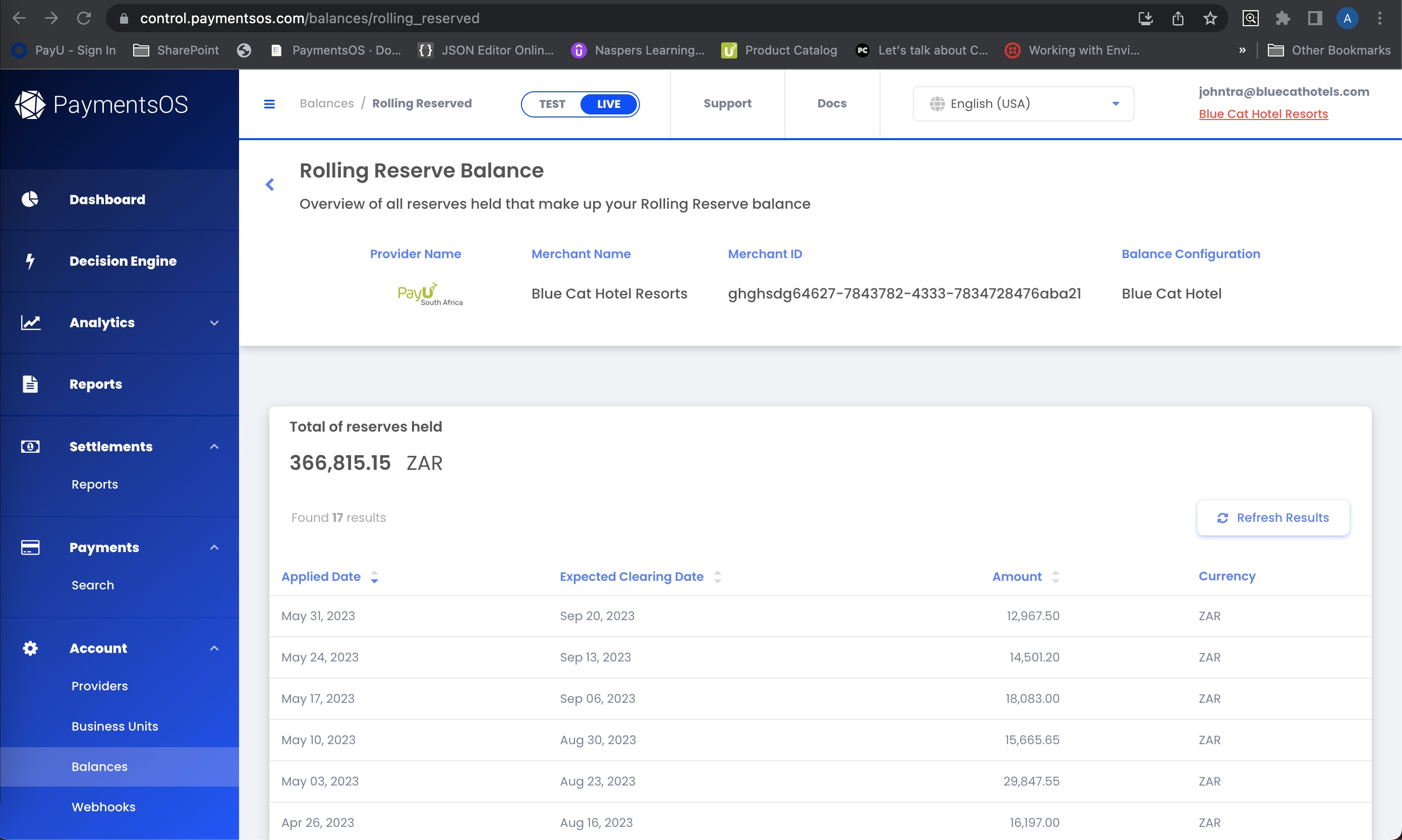 Account Balances
